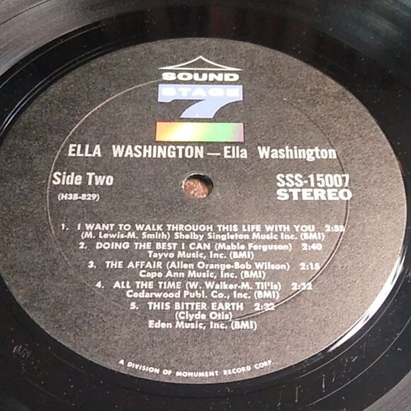 Ella Washington Vinyl Record - Picture 10 of 10